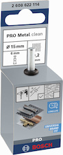 Štětcový kartáč PRO Metal clean, rovná stopka, 15 × 0,2 mm