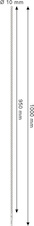 Vrták do betonu PRO SDS plus-5X, 10 × 950 × 1 000 mm