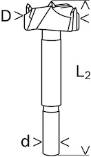 Sukovník na závěsy EXPERT Laminated Wood, 20 × 60 × 90 mm