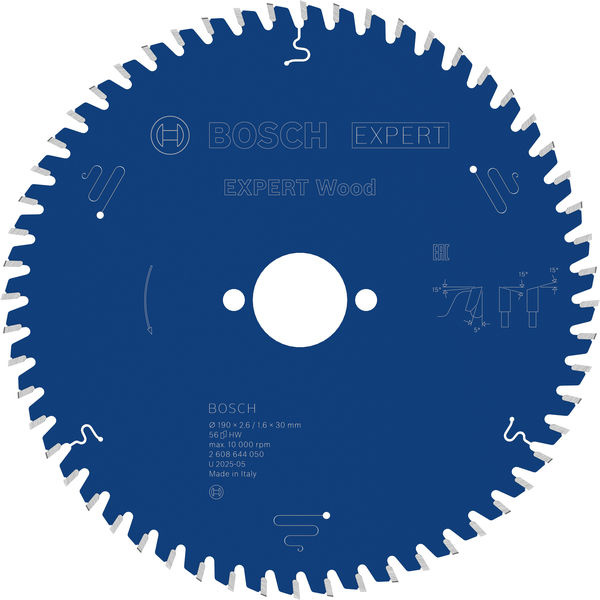 Pilový kotouč EXPERT Wood, 190 × 2,6/1,6 × 30 mm, T56