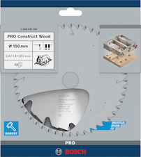 Pilový kotouč PRO Construct Wood pro okružní pilu, 150 × 2,4 × 20 mm