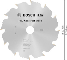 Pilový kotouč PRO Construct Wood pro okružní pilu, 150 × 2,4 × 20 mm
