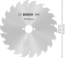 Pilový kotouč PRO Wood pro okružní pilu, 216 × 2,6 × 30 mm, T22