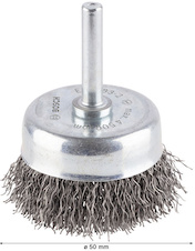 Hrncový kartáč PRO Metal clean, rovná stopka, 50 × 0,3 mm