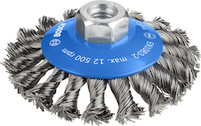 Zkosený kartáč PRO Metal heavy, 100 × 0,5 mm, závit