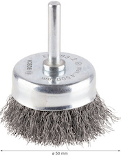 Hrncový kartáč PRO Metal clean, rovná stopka, 50 × 0,2 mm