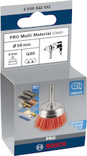 Hrncový kartáč PRO Multi Material clean, rovná stopka, 50 × 1 mm