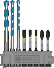 8 dílná sada PRO Impact Set s vrtákem Multi Construction a indexem Pick and Click, PH2 × 50 mm, PZ2 × 50 mm, T20 × 50 mm, T25 × 50 mm, T30 × 50 mm, MC 5/6/8 × 50 mm, 8 ks