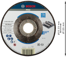 Hrubovací kotouč PRO Metal, 125 × 6 × 22,23 mm, oSa