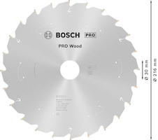 Pilový kotouč PRO Wood cordless pro akumulátorovou okružní pilu, 216 × 1,7 × 30 mm, T24