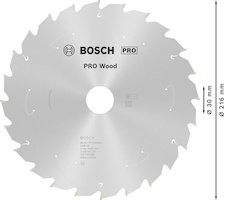 Pilový kotouč PRO Wood cordless pro akumulátorovou okružní pilu, 216 × 1,7 × 30 mm, T24