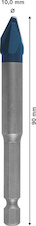 Vrták EXPERT HEX-9 Hard Ceramic 10 × 90 mm