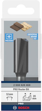 Drážkovací fréza PRO, dva břity, Ø 20 × D 40, stopka 12 mm