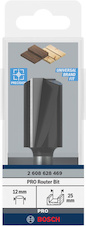 Drážkovací fréza PRO, dva břity, Ø 25 × D 40, stopka 12 mm