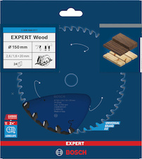 Pilový kotouč EXPERT Wood, 150 × 2,6/1,6 × 20 mm, T24