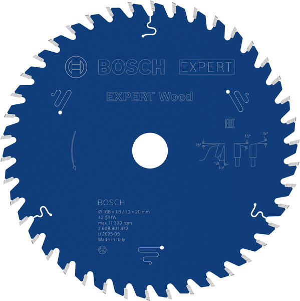 Pilový kotouč EXPERT Wood, 168 × 1,8/1,2 × 20 mm, T42