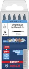 Sada vrtáků EXPERT HEX-9 Hard Ceramic, 5× 90 mm, 5 ks