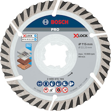 Diamantový kotouč PRO Multi Material, 115 x 22,23 mm, X-Lock, 2 ks