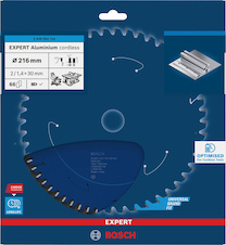 Pilový kotouč EXPERT Aluminium cordless pro okružní pilu, 216 × 2/1,4 × 30 mm, T66