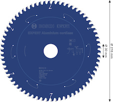 Pilový kotouč EXPERT Aluminium cordless pro okružní pilu, 216 × 2/1,4 × 30 mm, T66