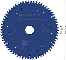 Pilový kotouč EXPERT Aluminium cordless pro okružní pilu, 210 × 2/1,4 × 30 mm, T66