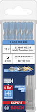 Vrták EXPERT HEX-9 Multi Construction, 5 × 50 × 100 mm