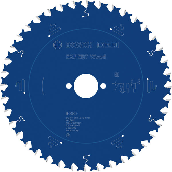 Pilový kotouč EXPERT Wood, 210 × 2,8/1,8 × 30 mm, T40