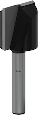 Drážkovací fréza PRO, dva břity, Ø 19 × D 19,6, stopka 6 mm