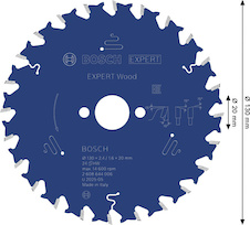 Pilový kotouč EXPERT Wood, 130 × 2,4/1,6 × 20 mm, T24