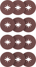 Fíbrový brusný kotouč Expert for Metal R444, Ø 115 mm, G36 × 3, G60 × 3, G80 × 3, G120 × 3, X-LOCK, 12 ks