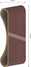 Brusný pás PRO X440, 100 × 552 mm, G100, 3 ks