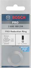 Redukční kroužek pro pilové kotouče PRO, 25 × 1,5 × 16 mm