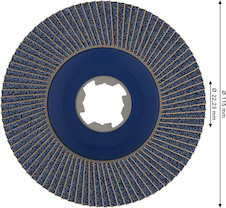 Lamelový brusný kotouč PRO X571, rovné provedení, 115 mm, G80, X-Lock