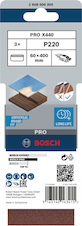 Brusný pás PRO X440, 60 × 400 mm, G240, 3 ks