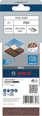 Brusný pás PRO X440, 65 × 410 mm, G80, 3 ks