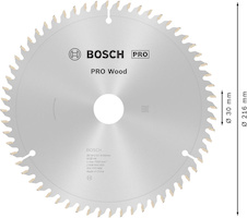Pilový kotouč PRO Wood pro okružní pilu, 216 × 2 × 30 mm, T60