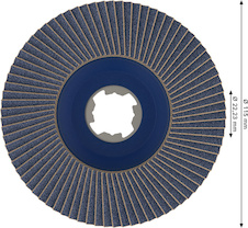 Lamelový brusný kotouč PRO X571, lomené provedení, 115 mm, G120, X-Lock