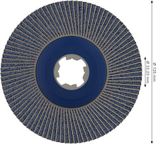 Lamelový brusný kotouč PRO X571, lomené provedení, 125 mm, G60, X-Lock
