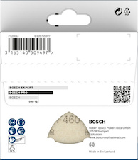 Brusný papír PRO F460, 93 × 93 mm, G60, G80, G120, G180, G240, 10 ks
