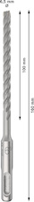 Vrták do betonu PRO SDS plus-5X, 6,5 × 100 × 160 mm, 10 ks
