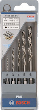 Sada vrtáků do kovu PRO Metal HSS-G Hex, 5 ks