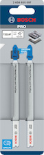 Pilový plátek pro přímočaré pily PRO Metal Pipes and Profiles T321AF 132 mm, 2 ks
