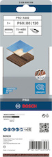 Brusný pás PRO X440, 75 × 480 mm, G60, G80, G100, 3 ks