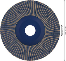 Lamelový brusný kotouč PRO X571, rovné provedení, 125 mm, G40