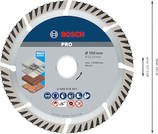 Diamantový řezací kotouč PRO Multi Material, 150 × 22,23 mm
