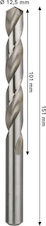 Vrták do kovu PRO Metal HSS-G, 12,5 × 101 × 151 mm