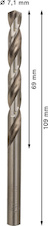 Vrták do kovu PRO Metal HSS-G standardní délky, 7,1 × 69 × 109 mm, 10 ks