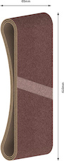 Brusný pás PRO X440, 65 × 410 mm, G60, G80, G100, 3 ks