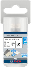 Vrtací korunka pro suché vrtání PRO Ceramic dry, 14 × 30 × 14 mm