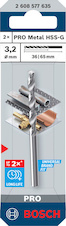 Vrták do kovu PRO Metal HSS-G, 3,2 × 36 × 65 mm